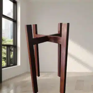 Pedestal de madera marron | 50x32cm
