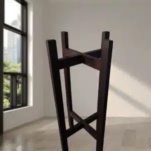 Pedestal de madera marrón | 70x32cm