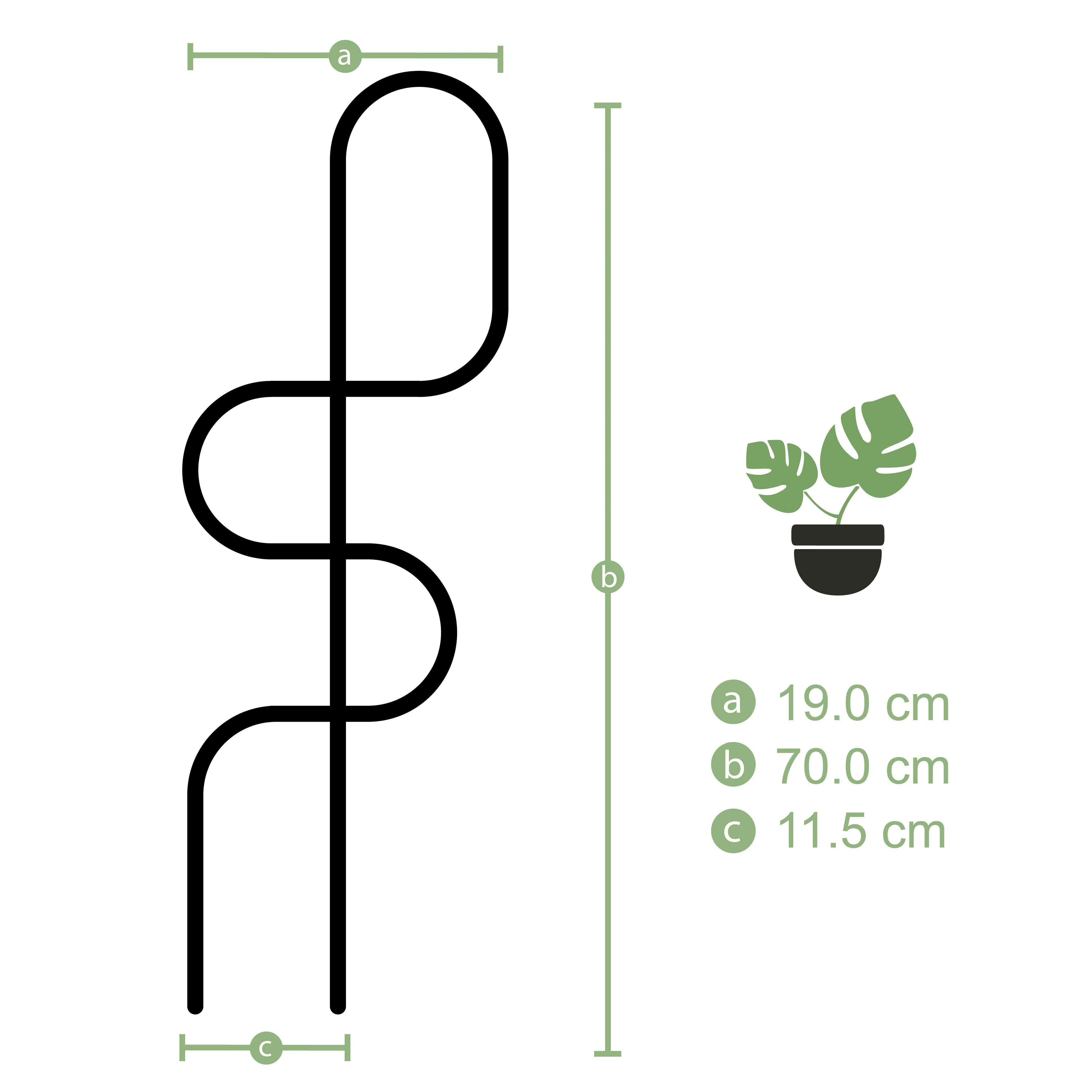 Soporte de Metal para plantas | 70cm - Imagen 5