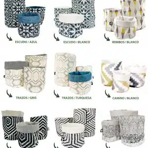 Porta maceta de Tela para plantas | 15 a 20cm