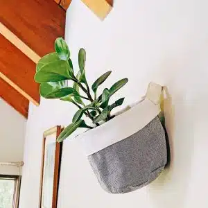 Alternative view of Porta maceta colgante de Tela para plantas | 15 cm