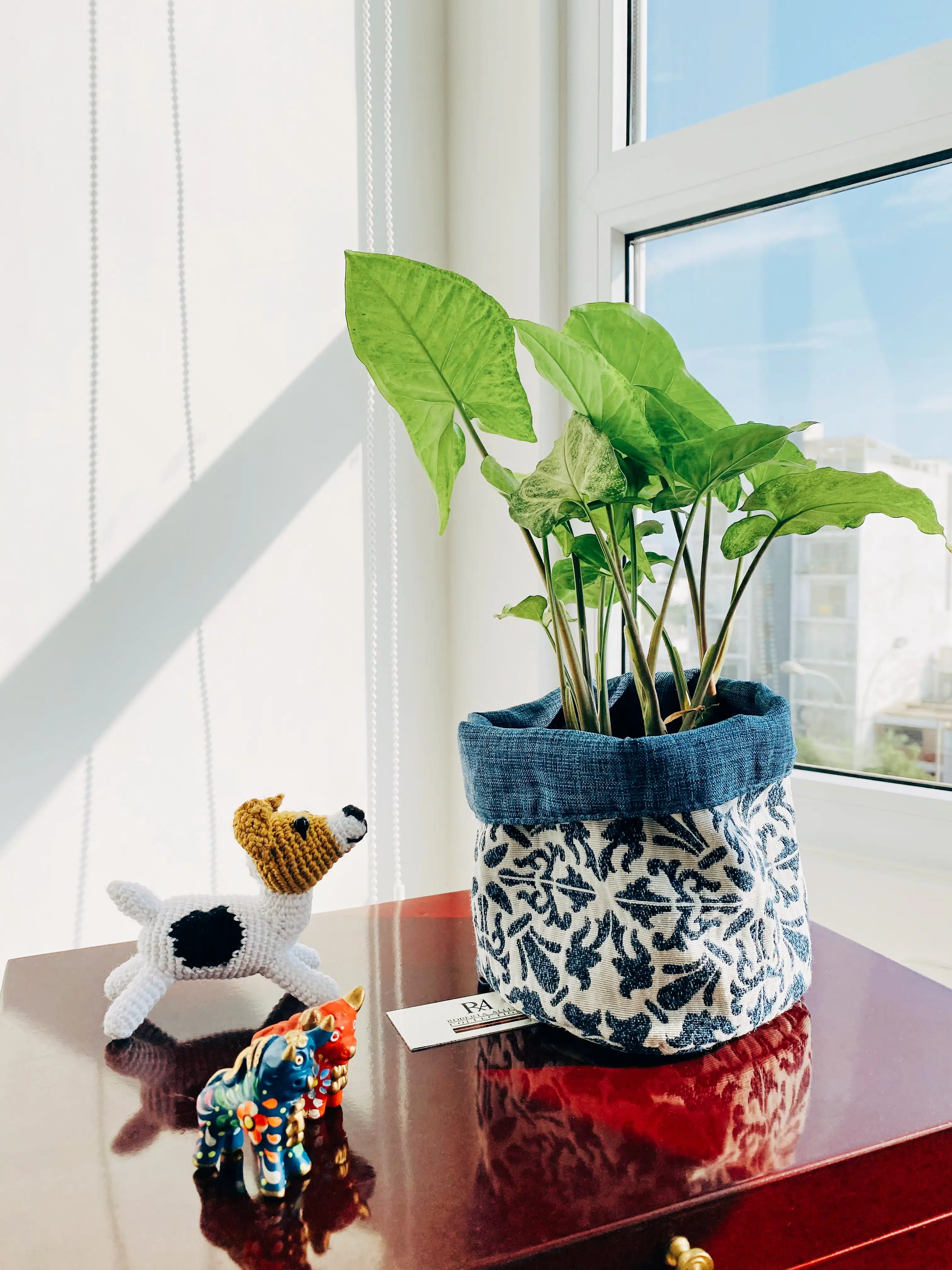 Porta maceta de Tela para plantas | 15 a 20cm - Imagen 2