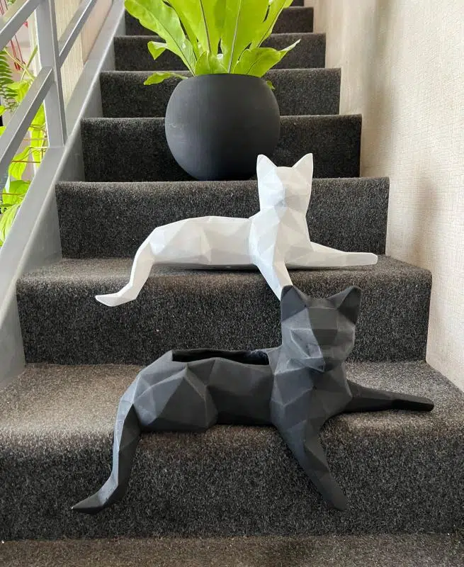 Maceta Pet Friendly Minino + Suculenta | 32cm - Imagen 8