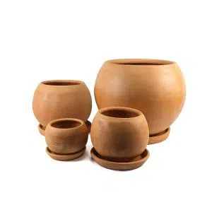 Macetas Esfera Terracota