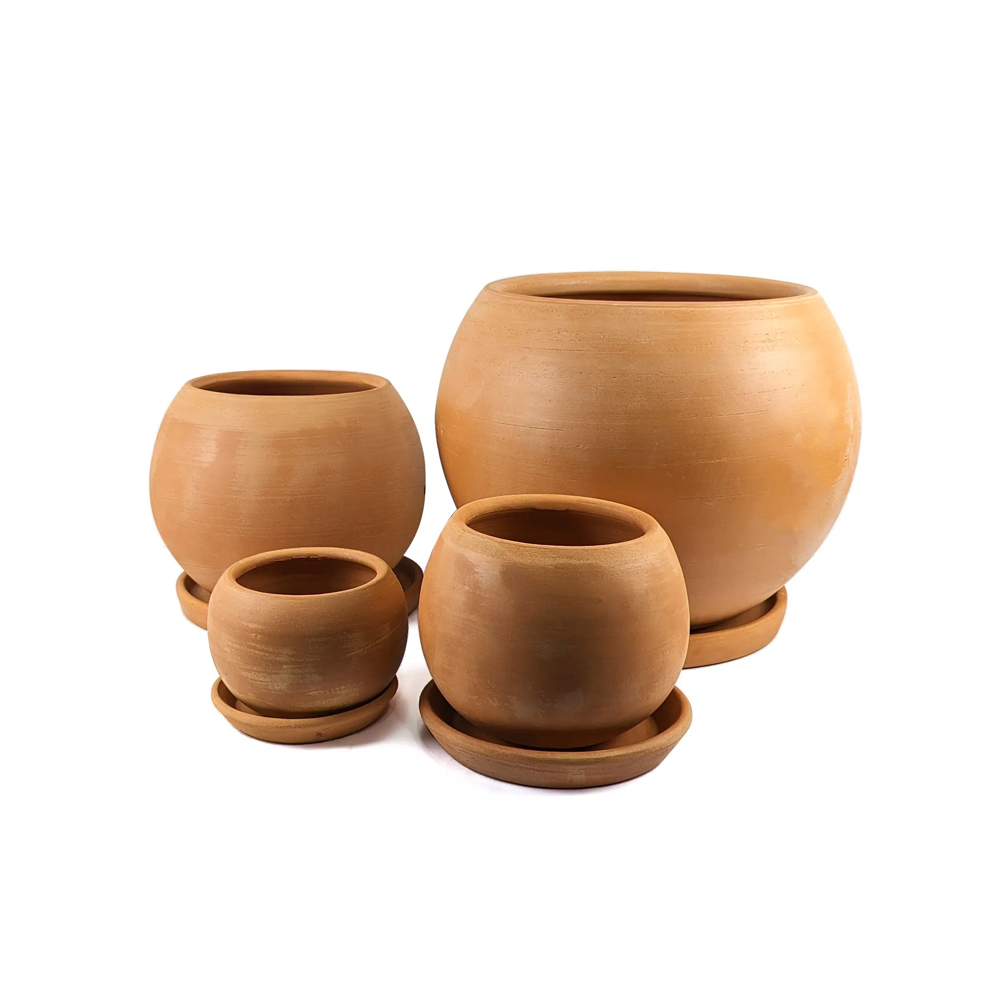 Macetas Esfera Terracota