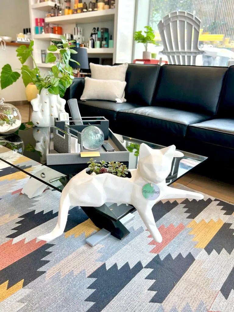 Maceta Pet Friendly Minino + Suculenta | 32cm - Imagen 2