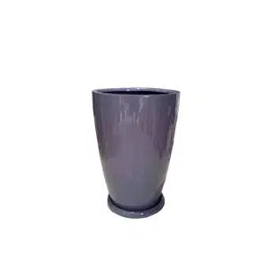 Maceta fibra de vidrio Gris | 46x34cm