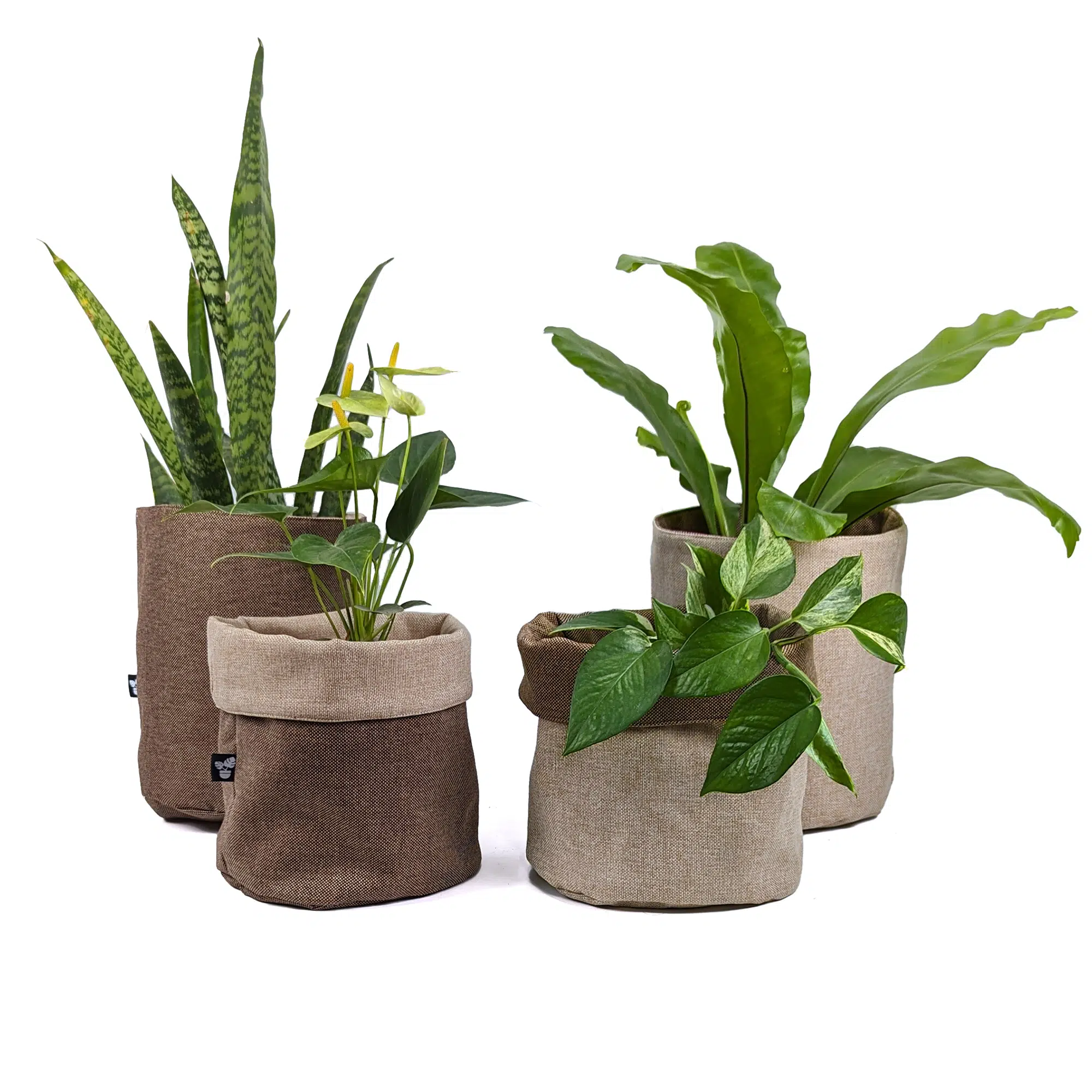 Porta maceta de Tela para plantas Terra| 11 a 20cm - Imagen 2