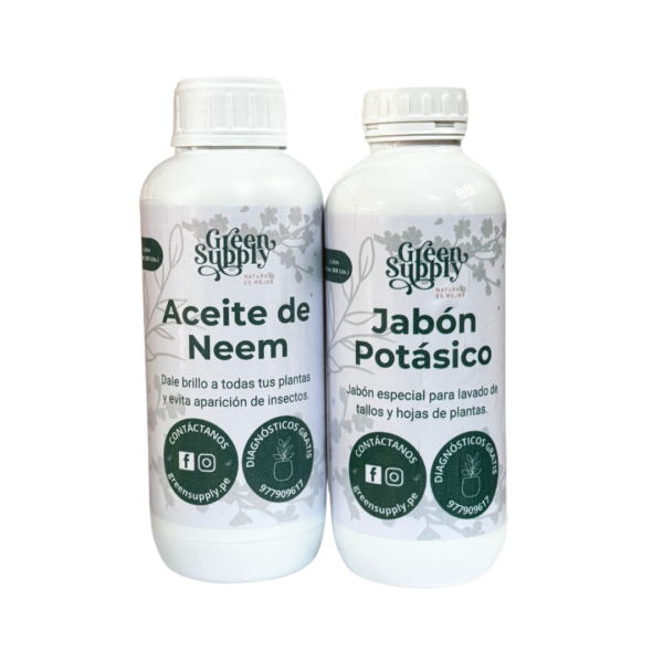 Pack de Limpieza 1L (Aceite de neem/Jabón Potásico)