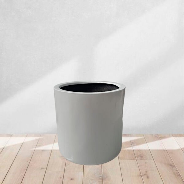 Maceta Cilindro Blanco 30x30cm