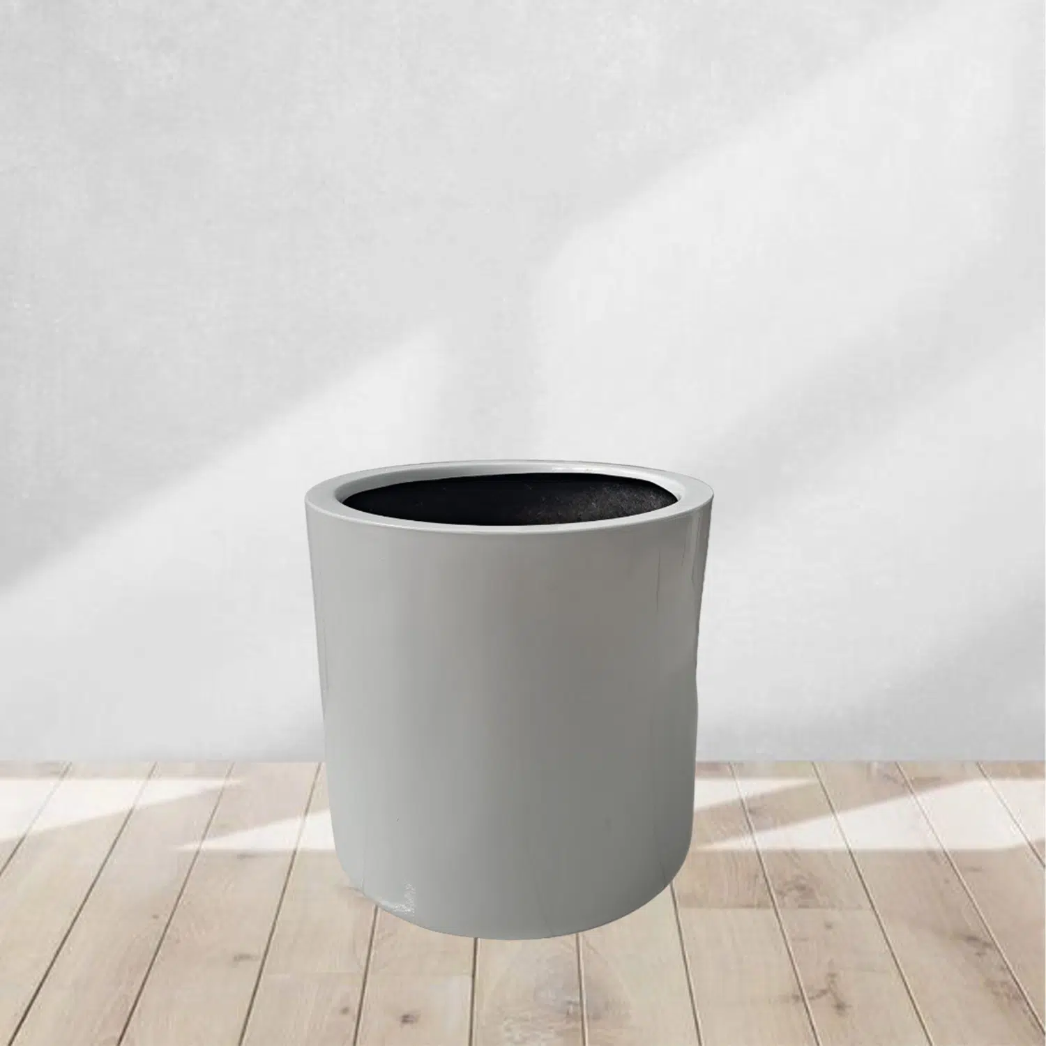 Maceta Cilindro Blanco 30x30cm