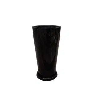 Maceta Cono Lápiz Negro 58x30cm
