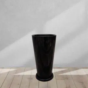 Alternative view of Maceta Cono Lápiz Negro 58x30cm