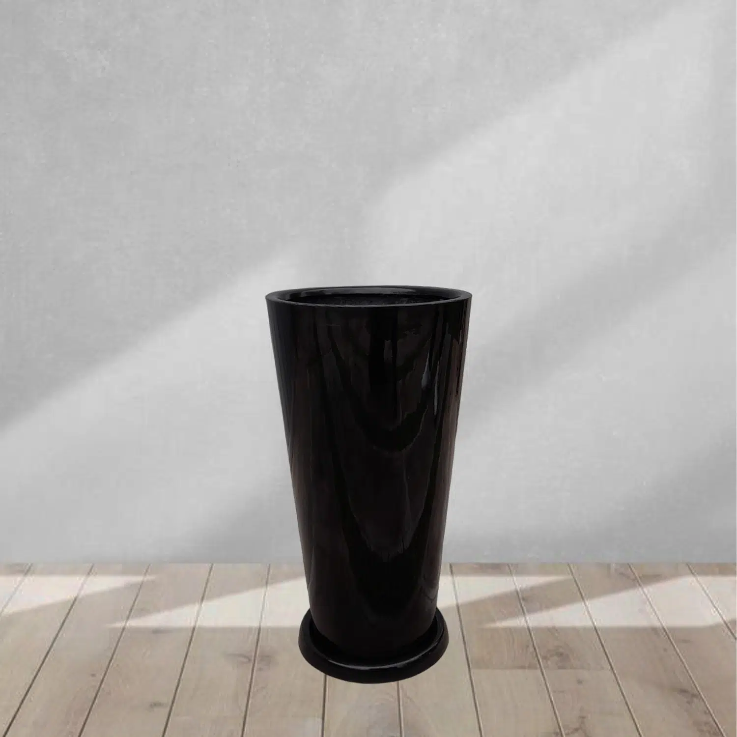 Maceta Cono Lápiz Negro 58x30cm - Imagen 2