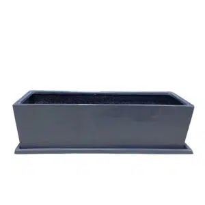 Jardinera Rectangular Gris 100x30x30cm