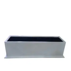 Jardinera Rectangular Blanco | 100x30x30cm