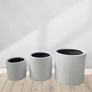 Alternative view of Set de Maceta Cilindro Blanco