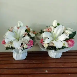 Alternative view of Pack x 2 - Arreglos flores de estación | 20 cm