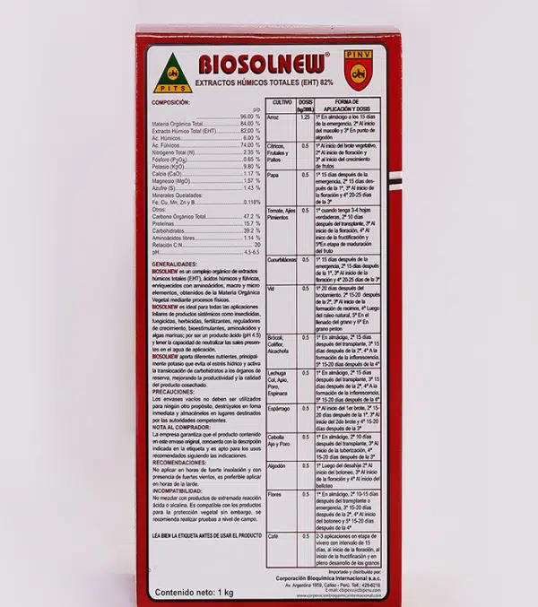 BIOSOLNEW | 500 gramos. - Imagen 2