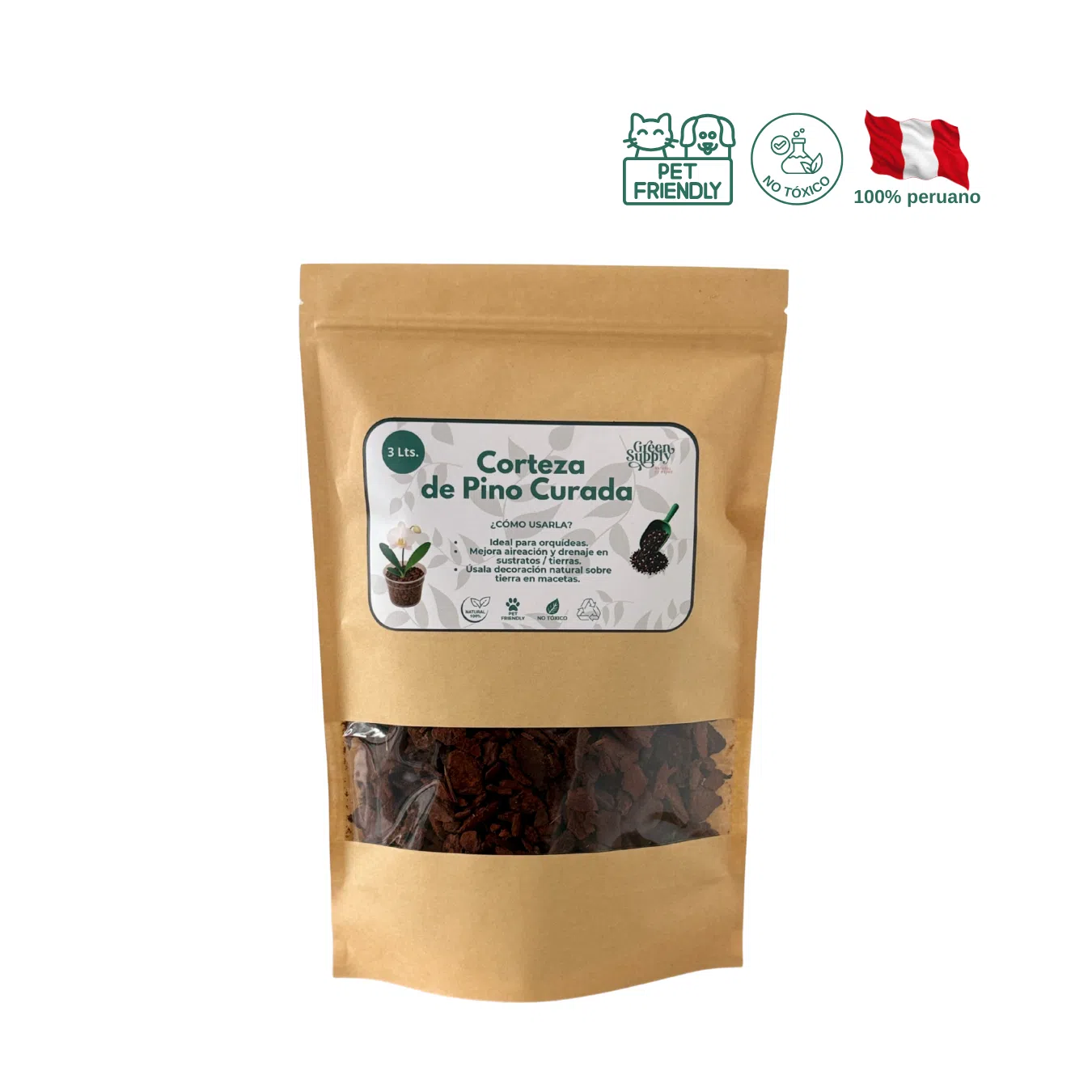 Corteza de pino curada | 3L