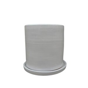 Alternative view of Maceta de arcilla color blanco | 30cm