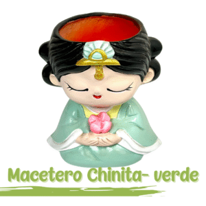 MACETERO CHINITA verde | 18 cm