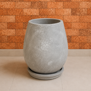 Maceta de concreto Gota | 38x50 cm.