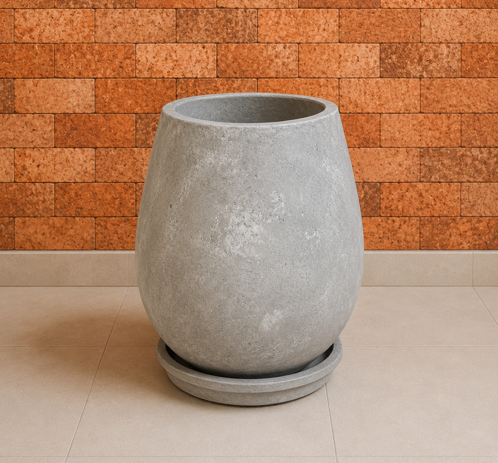 Maceta de concreto Gota | 38x50 cm.