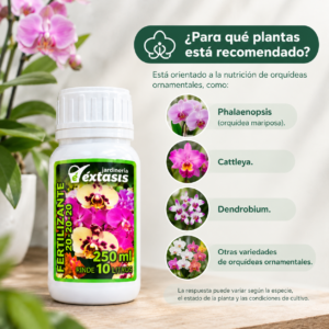 FERTILIZANTE PARA ORQUÍDEAS LIQUIDO ÉXTASIS | 250ml - Imagen 4